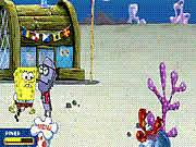 Žaisti Sponge Bob Square Pants: Anchovy Assault Online Nemokamai