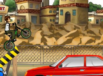 Žaisti Ben 10 Street Stunt Online Nemokamai