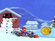 Žaisti Super Mario Xmas Kart Online Nemokamai